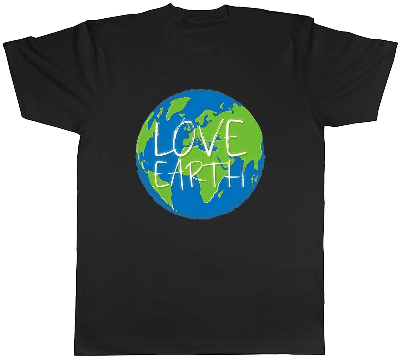 Love Earth Mens Unisex T-Shirt Tee XS