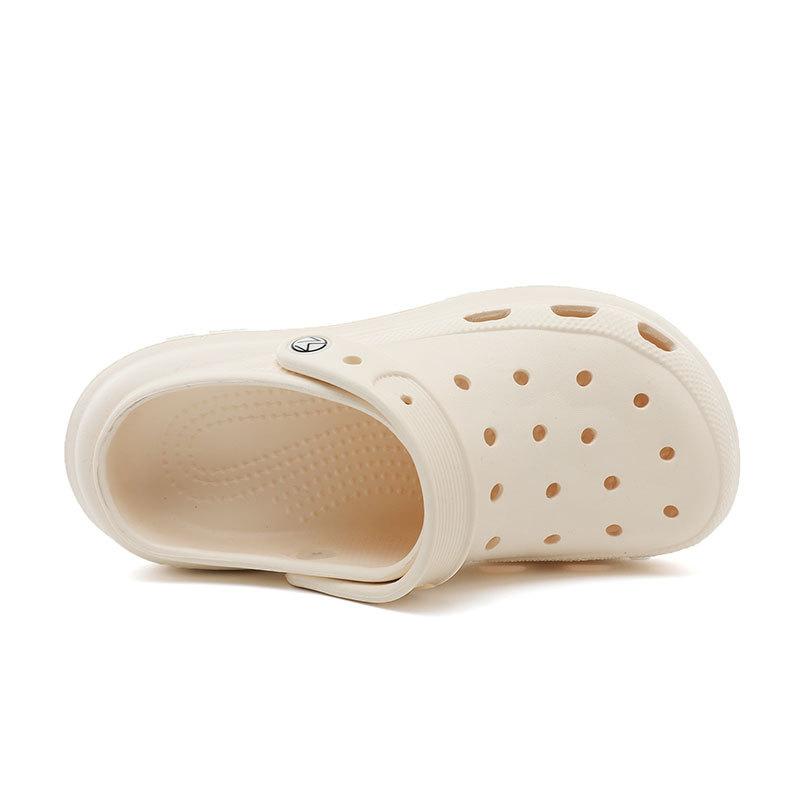 ZB slippers new summer two-wear hole shoes thick-soled Mori soft-soled outer wear flat-soled drag