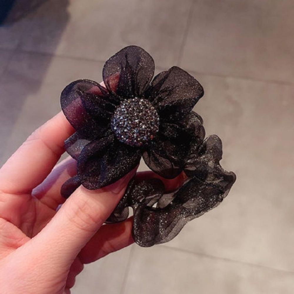 

Fold Sunflower Hair Ring Tulle Flower Hair Rope Fashion Daisy Hair Rope шампанского