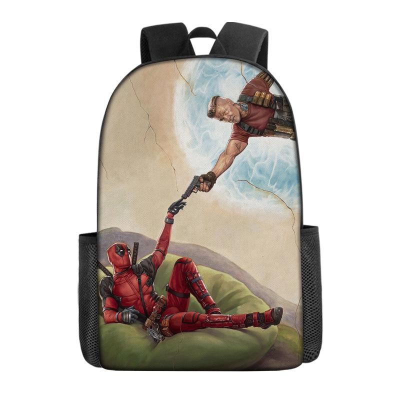 Deadpool Backpack Marvel Bag Deadpool Peripheral Batman Backpack School Bag