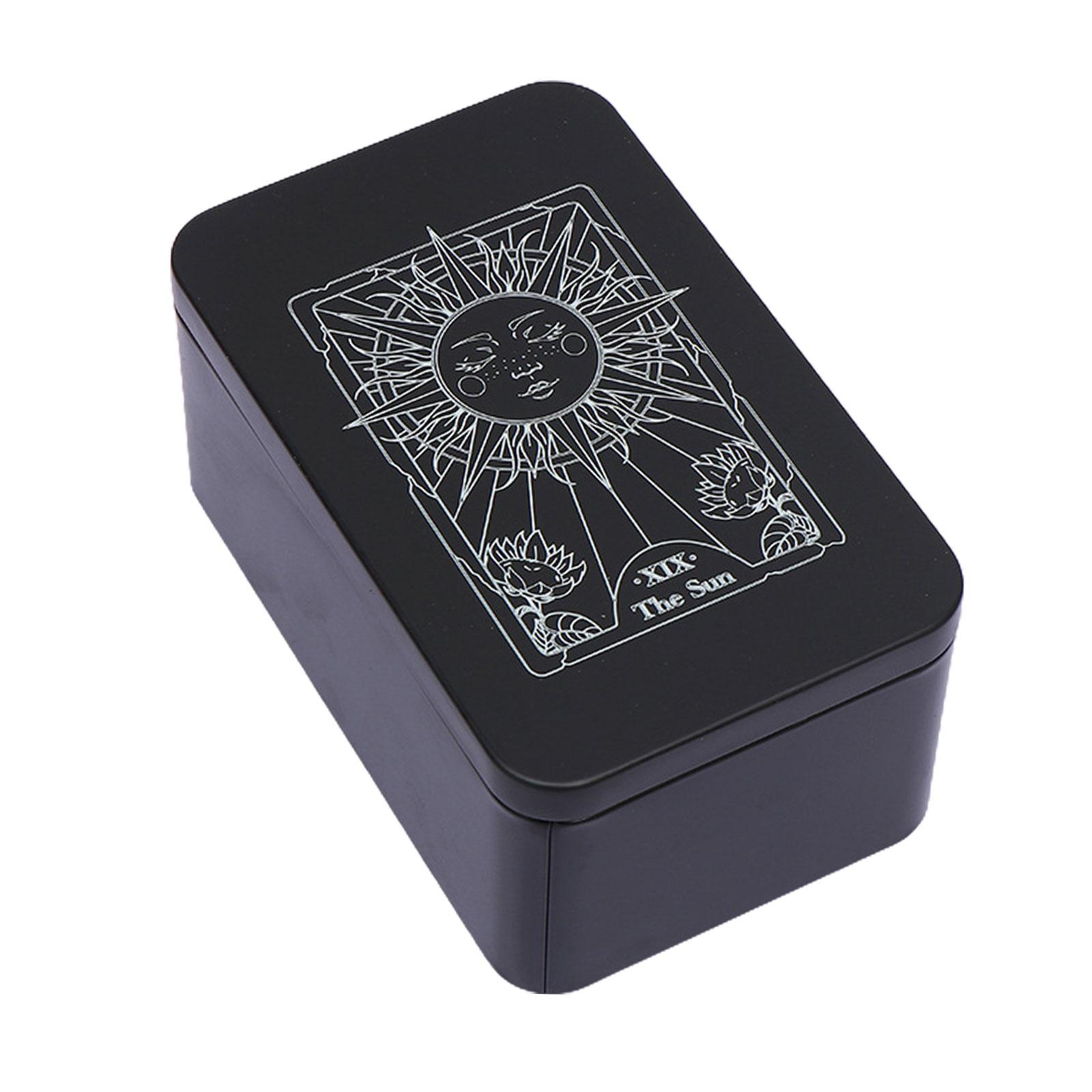 

Коробка для игральных карт, чехол для коллекционных карт, банка для хранения Таро, органайзеры для карт, футляр для карт, пустая металлическая коробка для хранения игровых карт A