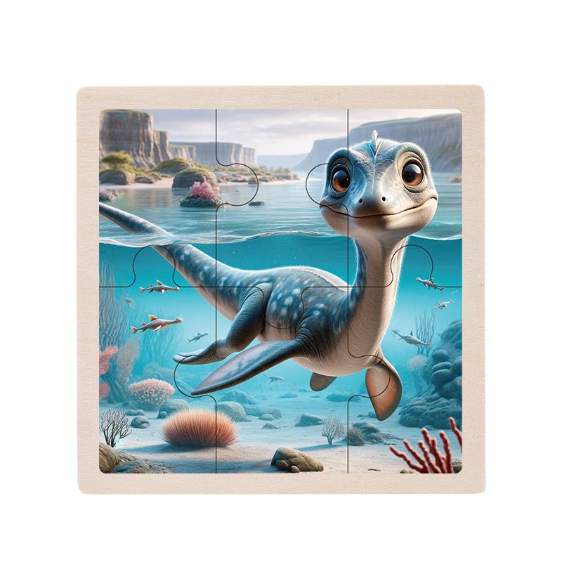 Wooden Educational Jigsaw Puzzle for Toddlers, Ages 1-5