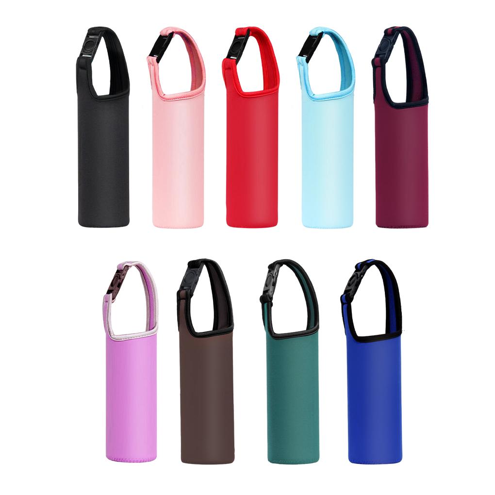 Neoprene Water Bottle Cover Sleeve - Durable And Easy-to-Clean Protection For Bottle Cover Holder Cup Sleeve Bag Black