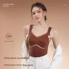 Women's Warm Down Vest with Padded Chest, Winter Sports Bra-Free, Inner Wear, Beautiful Back, Sanded.