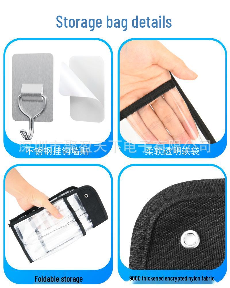 Kitchen Utensil Wall Mount: Straw, Knife, Fork & Chopsticks Storage Bag
