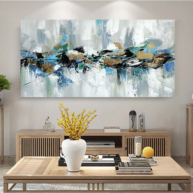 Colorful Abstract Oil Painting On Canvas Prints Wall Decor Art Pictures for Living Room Modern Home Decoration