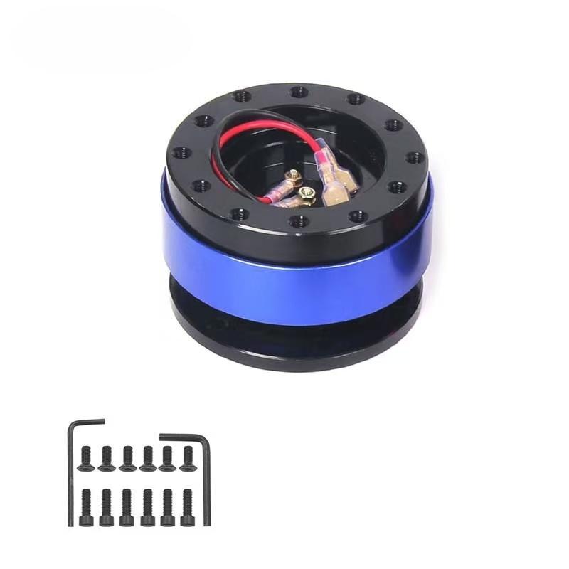 Car Modification Quick Release Steering Wheel Hub Adapter 6 Hole Snap Off Boss Kit Aluminium