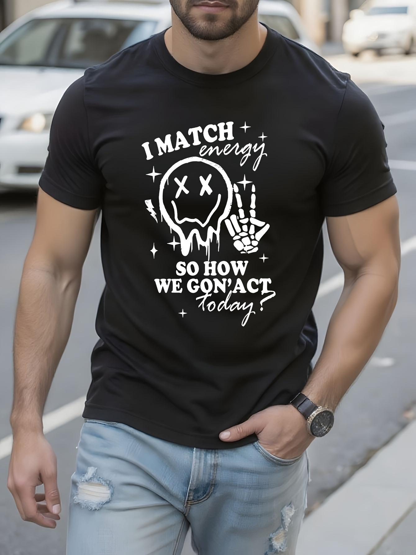 Match Energy Wo Oversized Graphic Tshirt - I Match Energy... XL
