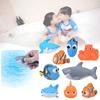 Colorful Clownfish Squeeze Water Spray Toy For Bath Time Fun And Sensory Play