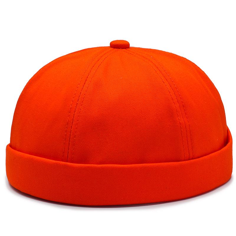 Unisex Brimless Hat: Round Top Melon Cap, Hip-Hop Style & Landlord Design for Spring/Autumn
