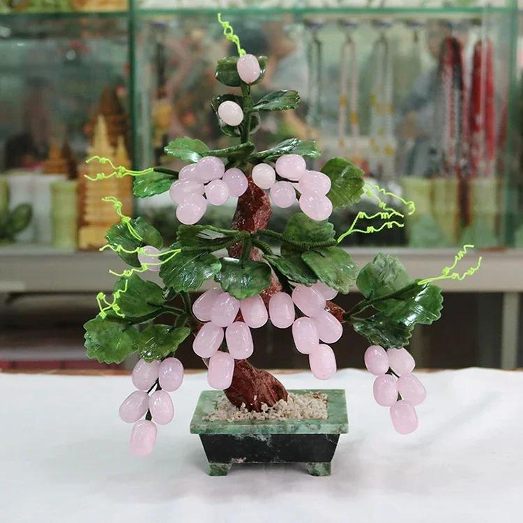 Stone ornament grape tree Zhaocai home accessories Arts and Crafts Living room TV cabinet Wine cabinet desktop Gift from friends