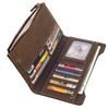 Crazy Horse Leather Long Wallet for Men Full Grain Cowhide Retro Business Wallet Handmade Snap Closure Card Holder Ready Stock