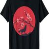 Sakura Wildlife Forest Predator Animal Cherry Blossom Wolf T-Shirt