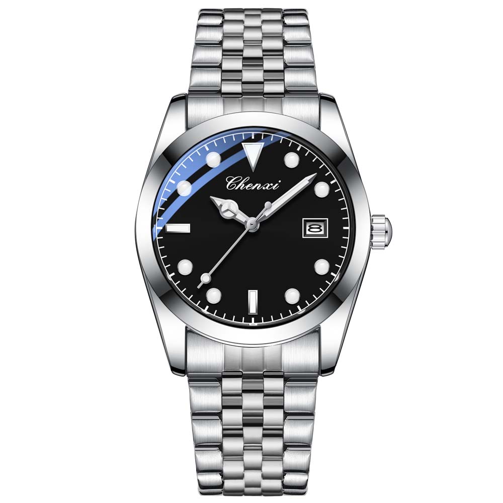 CHENXI New Men's Fashion Trendy Quartz Watch Luminous Water-Resistant Date Function Ideal for Styling Gift for Men