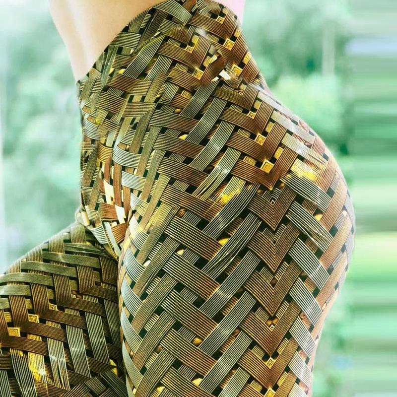 Trendy Woven Digital Print Women's Yoga Leggings