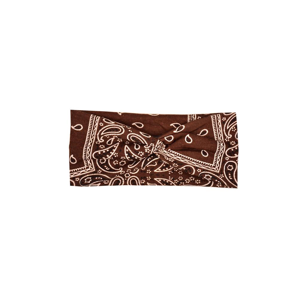 Printed Headband Sports Running Bohemian Face Wash Makeup Hair Cross Wide-brimmed Headband for Women