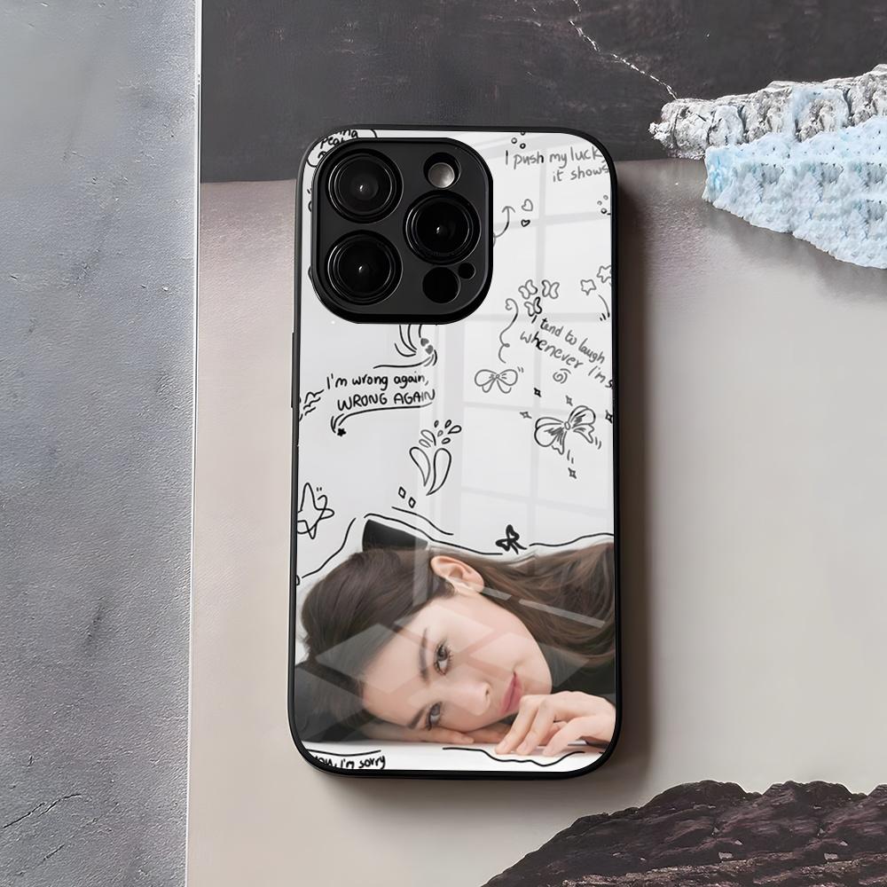 Singer G-Gracie Abrams Phone Case For IPhone 17 Air 16 E Pro Max 15 14 13 Mini 12 Pro 11 Max Plus Black Glass Cover