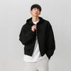 Short Hooded Double Zipper Cardigan Sweater Men's Winter Tide Brand Jacket Clothes