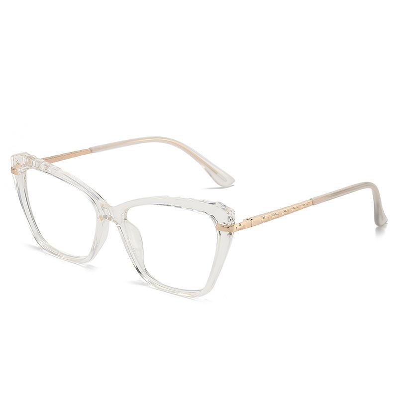 

Новая антисиняя плоская зеркальная оправа для очков «кошачий глаз», простая женская оправа для очков в стиле ретро, ​​в которую можно установить оправы для очков.