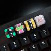 Latest Demon Slayer Figure Kamado Tanjiro Agatsuma Zenitsu Keycap Cross Mechanical Keyboard Foundation Keycap Present