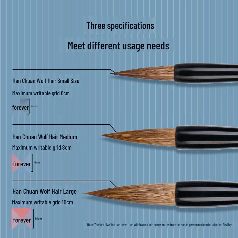 Deli 6582 Wolf Hair Calligraphy Brush Pen