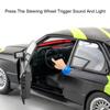 1:24 Scale M3 Miniature Model Supercar Toys Alloy Diecast Sound Light Doors Opened Pull Back Toy Sports Cars for Children Gifts