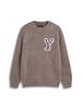 Unisex Rundhals-Sweatshirt 25SS mit besticktem Logo, gewaschener Look - Vielseitiger Stil
