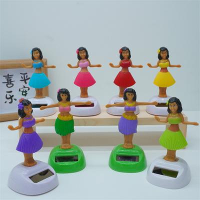 Solar Powered Dancing Hula Girl Dashboard Decorations Swinging Bobbleheads Toy