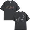 La T-shirt grafica Ayliva Tour 2025 per Uomo e Donna, T-shirt Estiva Oversize Retro di Alta Qualità con Stampa 100% Cotone Puro