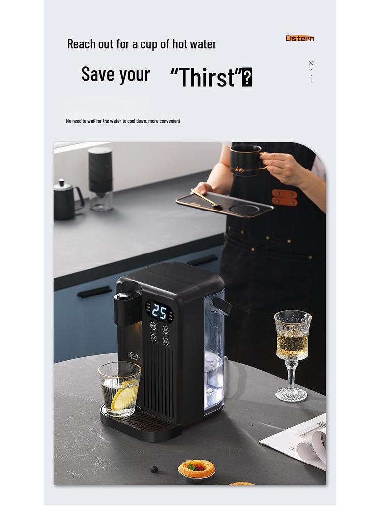 3L Sofortheißwasserspender, Tischgerät mit Ein-Knopf-Bedienung für den Heimgebrauch