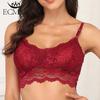 Pacote com 2 Peças Blusas Bralette Rendadas Florais Sexy Decote V Tops Regata Cropped Alça Fina Camisola Feminina Tamanho Plus