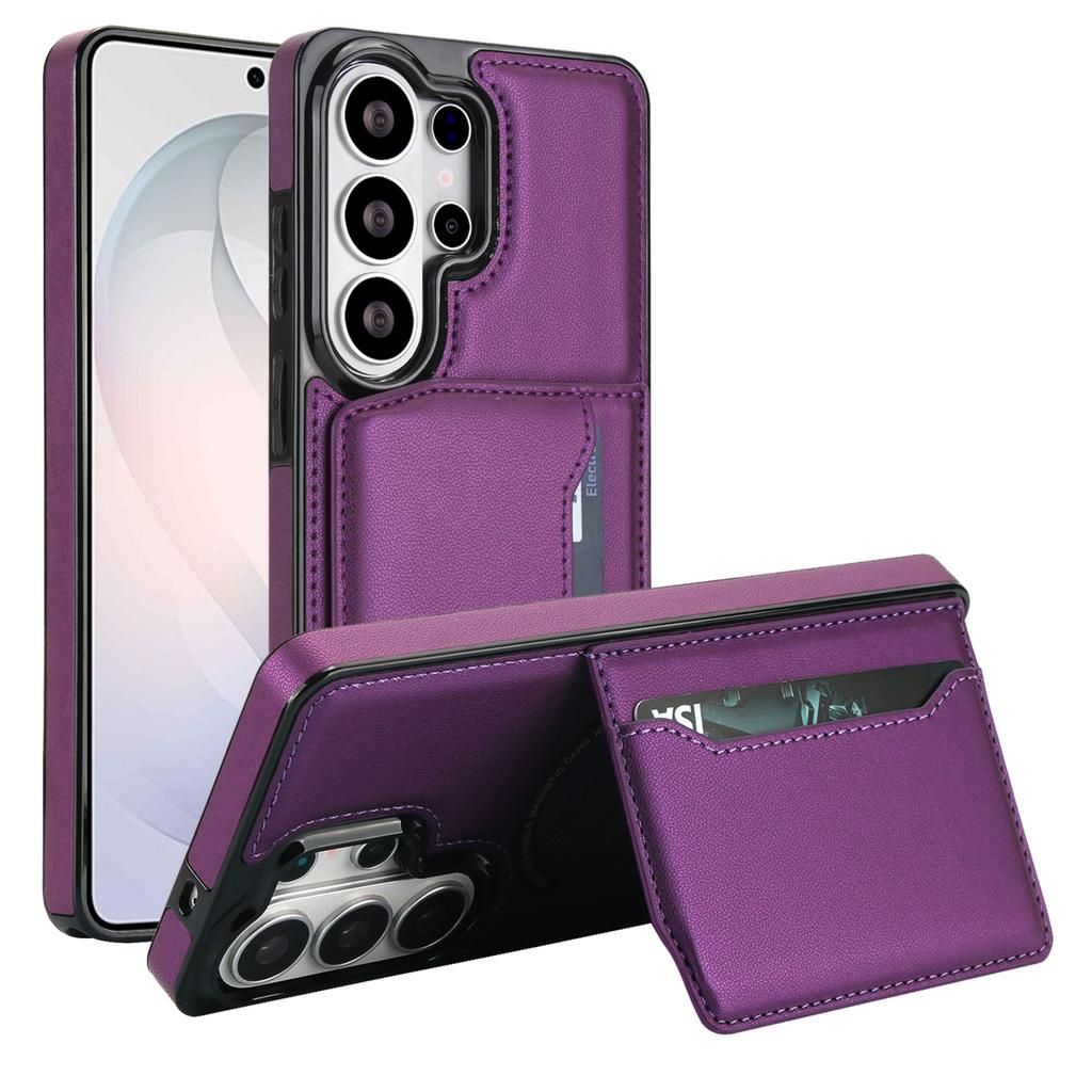 Magnetic Charging Phone Case for Samsung Galaxy S26 Ultra S25 Edge S24 Plus S23 Fe S22 A56 A37 A36 A57 Leather Card Holder Cover