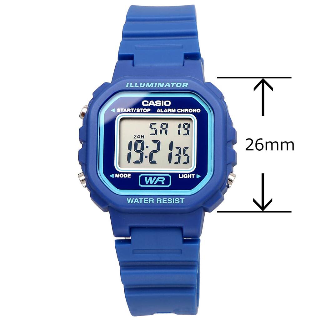 CASIO Digital Watch Cheap Casio LA-20WH-2A for Women, Girls, and Kids - Blue