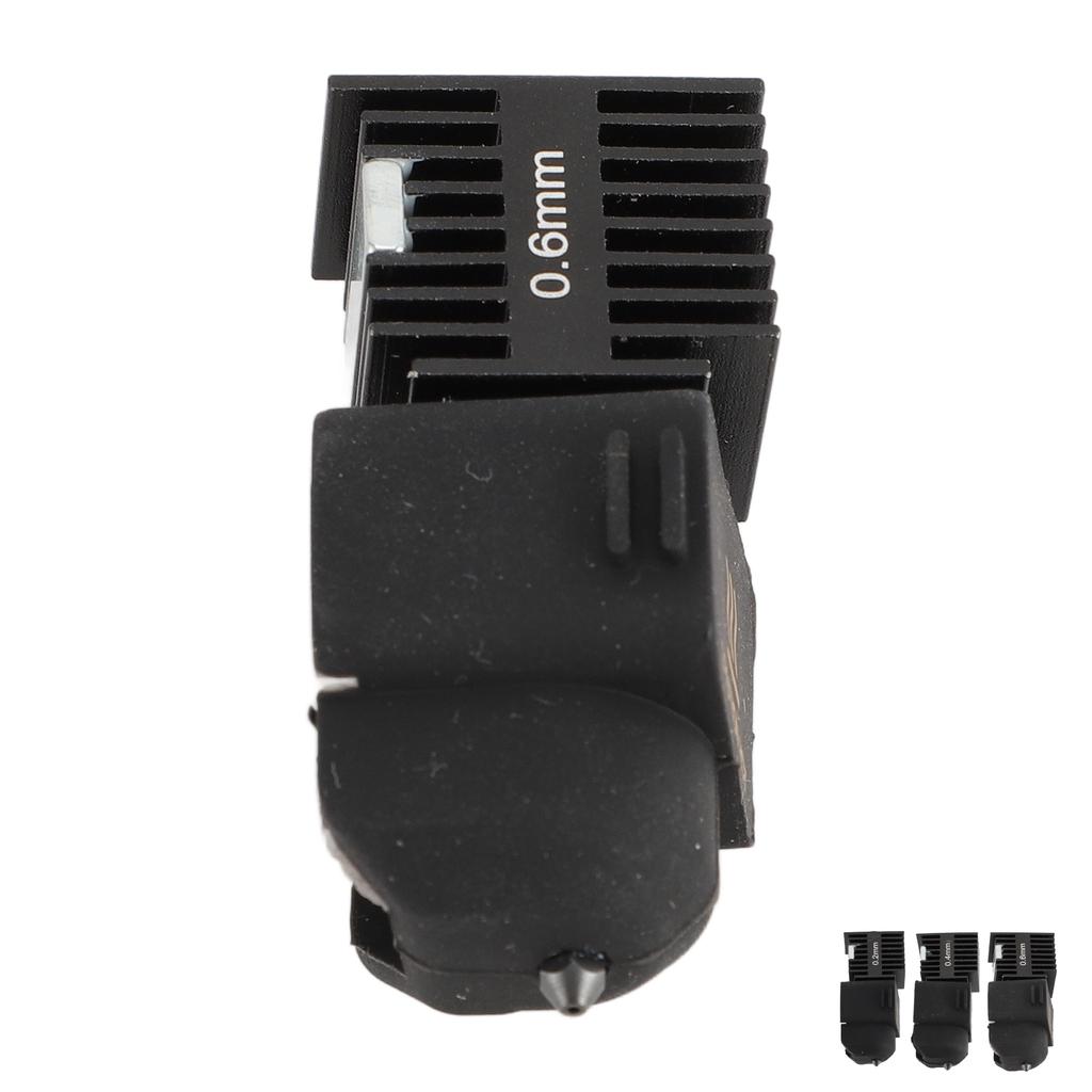 3D Printer Hot End Kit with Silicone Cover Chrome Plated Brass Heating Block 3D Printer Extruder Hot