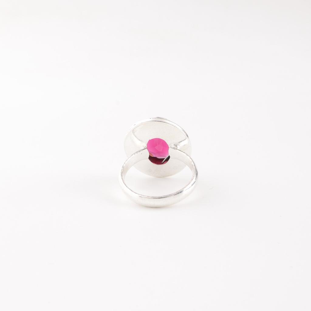 Natural Pink Rubellite Gemstone 925 Solid Silver Jewelry Handmade Ring For Gift RR-62-12