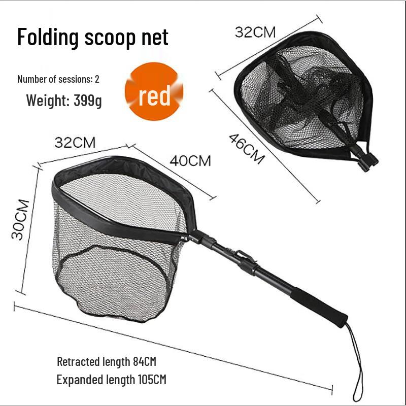 Brangdy Aluminum Alloy Telescopic Folding Landing Net