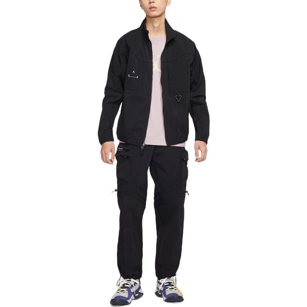 Jordan Jackets Men's Black Stand Collar Moderate Other DQ8060-010