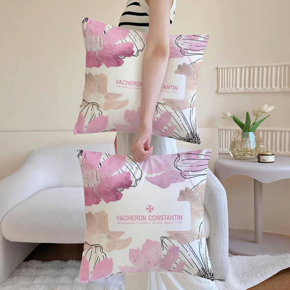 

Fashion V-Vacherons C-Constantin Pillow Case Anti-dustmite Pillowcase Invisible zipper silky Sofa cushion cover 12x12Inch