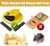 Double-end Mouse Trap Bucket Flip Lid -Multi-Catch Auto-Reset Humane or Lethal Rat Trap ABS Material -5 Gallon Bucket Compatible
