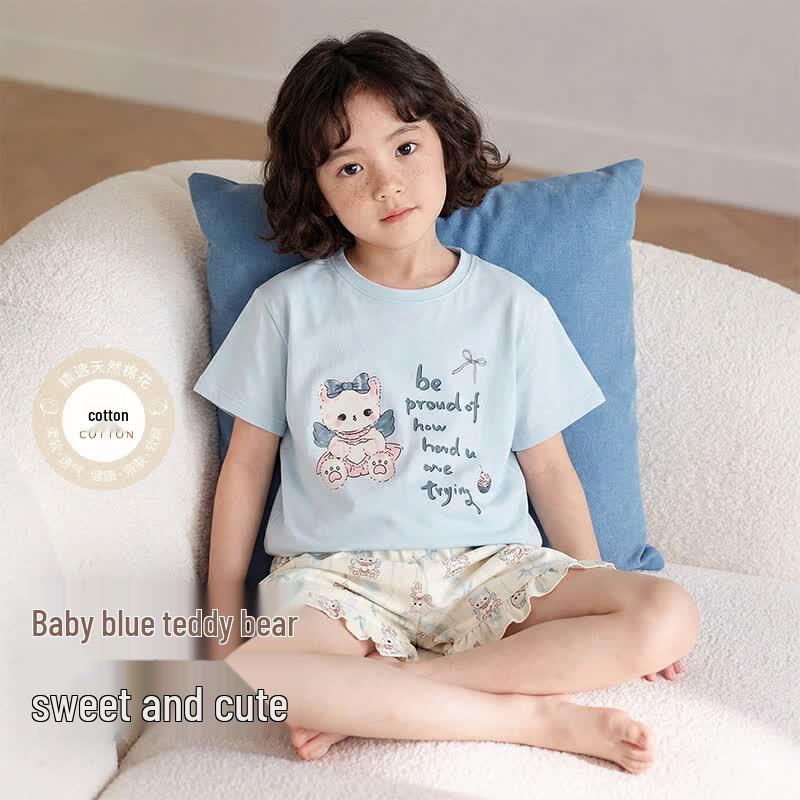 ZISEHY Girls  Pure Cotton Pajamas 120