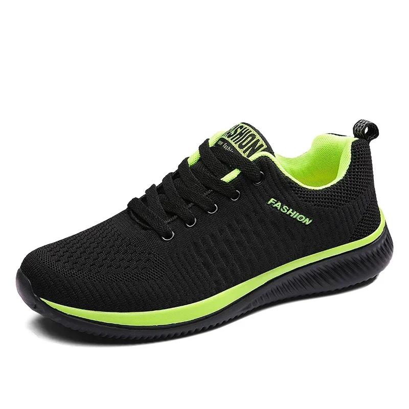Men's Sneakers Black Casual Comfortable Knitted Sports Shoes Breathable Comfortable Running Fitness Shoes Mens Sports Shoes