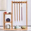 Porta-Pincéis e Canetas Minimalista de Bambu para Estudo ou Caligrafia
