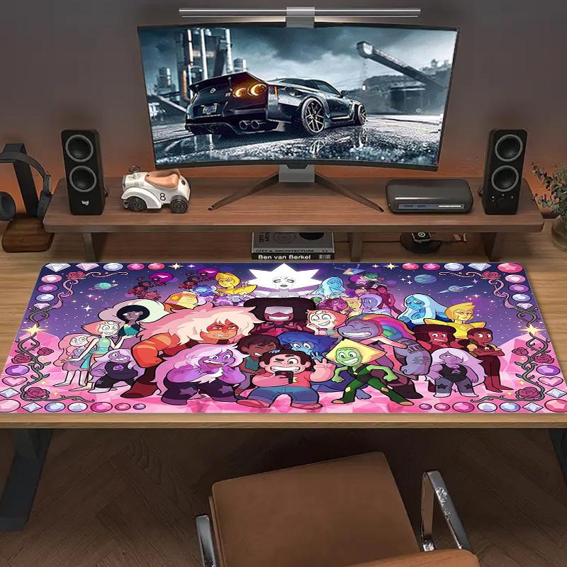 Steven Universo Color Mouse Pad Large Gaming Table Cushion Non-slip Laptop Tablet Big Mousepad XXL Mat Mini PC Playmat With Lock Edge