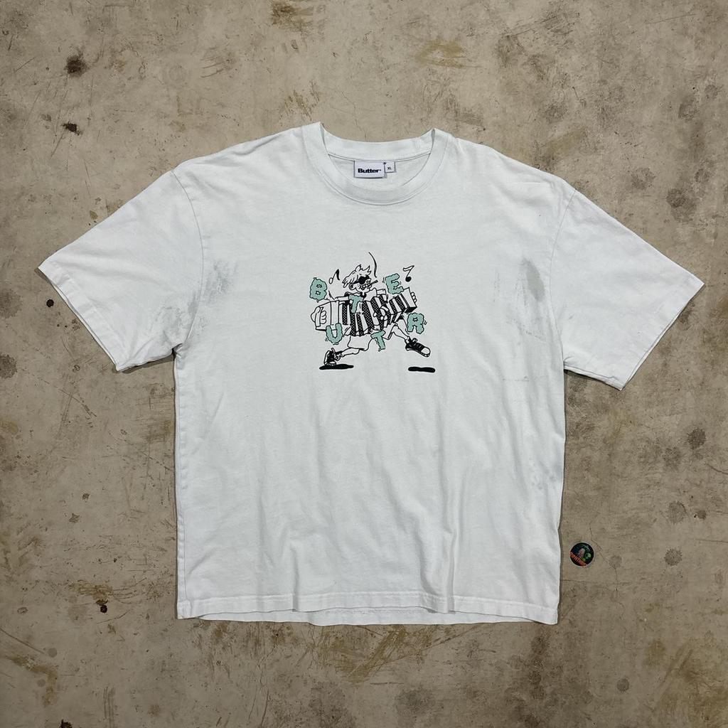Butter Goods Accordion Skate Graphic T Shirt Size XL Unisex T-Shirt