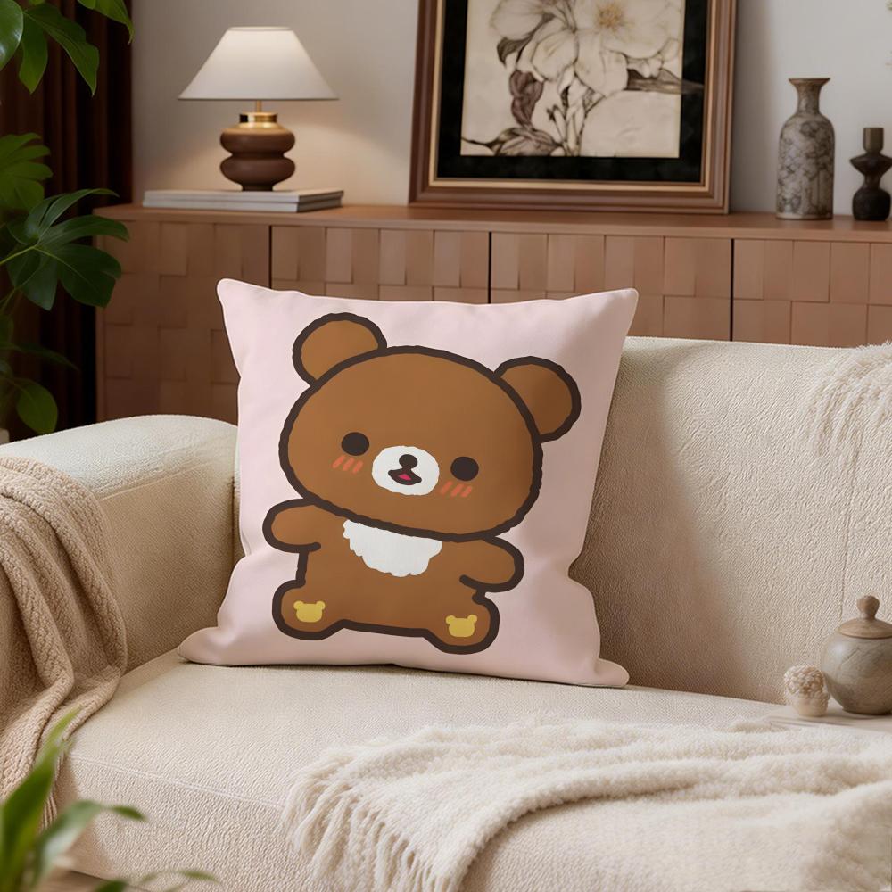 Cute Rilakkuma Cushion Cover Cushion Cover Set 4Pcs 50x50 45x45 40x40 Pillowcase Decorative Sofa Home Decor