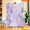 1pc 2D Flat Printing Spring And Summer New Arrival Butterfly Floral Theme Digital Print Blanket, All-Season Use, Casual Throw, 100% Polyester Fiber So