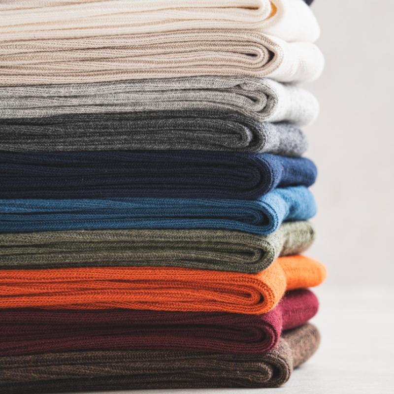 Monfoot Herr Ribbade Långhalsstrumpor Orange