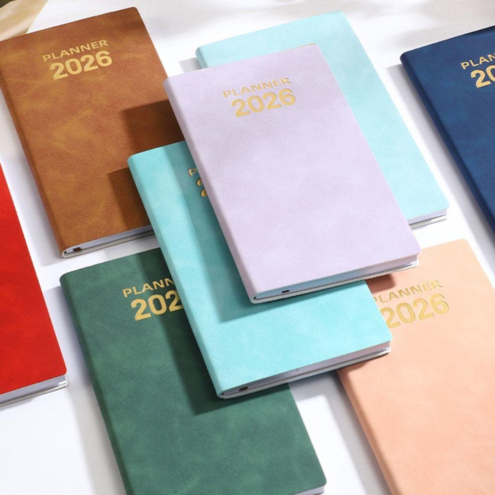 To Do List 2026 Agenda Book A6 English Notepad High Quality Pocket Diary Book  Students