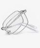 Likkeullou Rc Stainless Steel Amon F Folder Glasses Silver