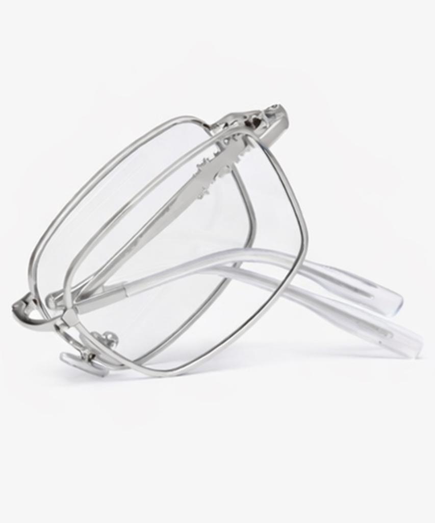 Likkeullou Rc Stainless Steel Amon F Folder Glasses Silver